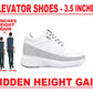 New Latest Men's Hidden Height Increasing Up Leather Casual Lace up And Ankle Shoes With Pu Material