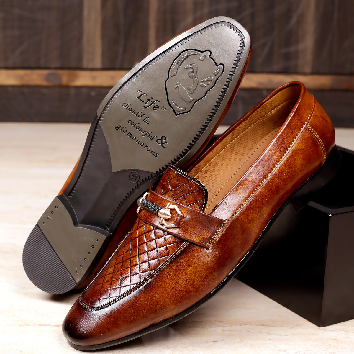 Men/s Faux Leather Casual Mocassins Slip-on Shoes