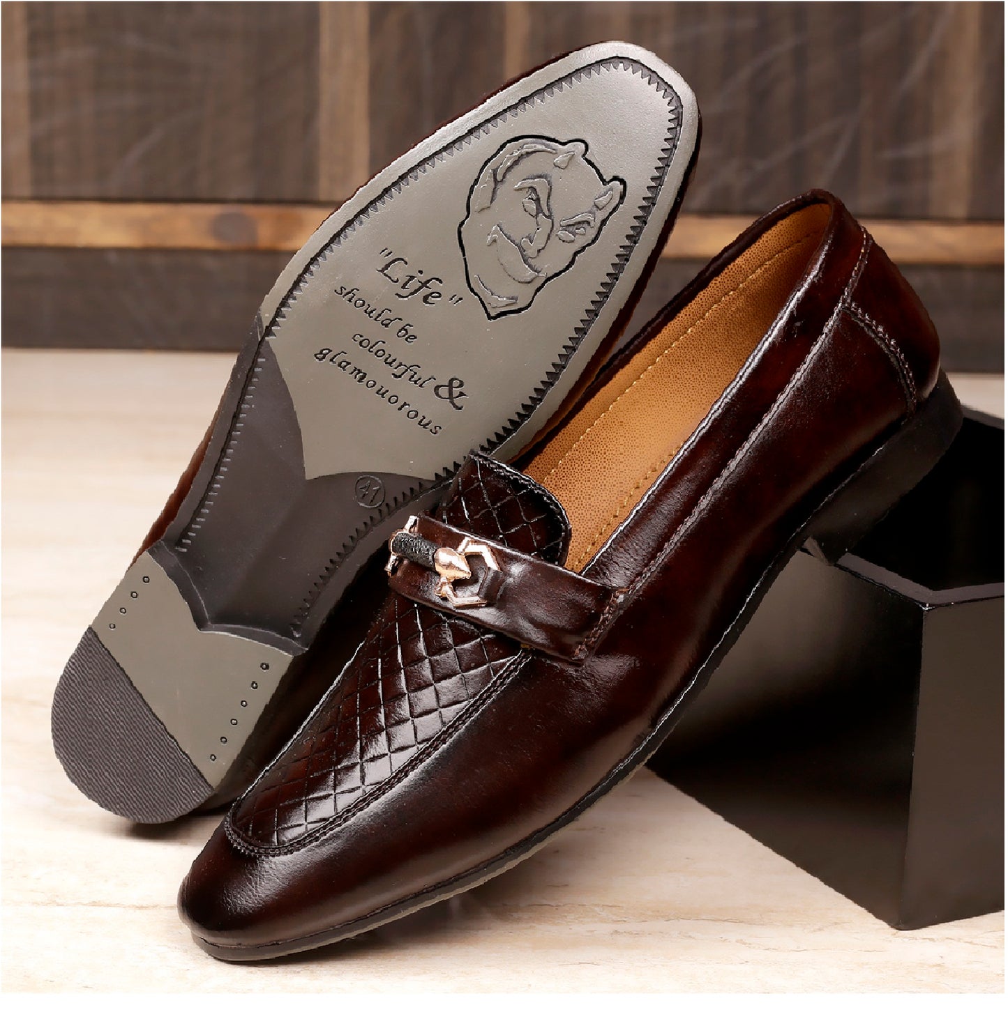 Men/s Faux Leather Casual Mocassins Slip-on Shoes