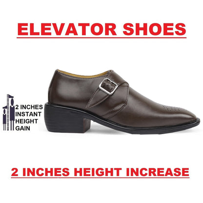 Bxxy's Height Increasing Monk Formal Slip-on Shoes