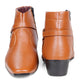 BXXY Men's New Height Increasing with Strapped Zipper and Buckle Boots for All Occassions and All Seasons