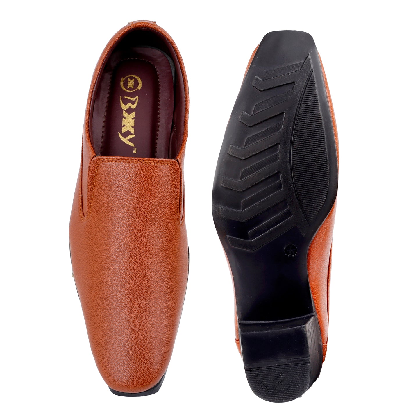 Bxxy's Height Increasing Elevator Slip-on Formal Shoes for Men