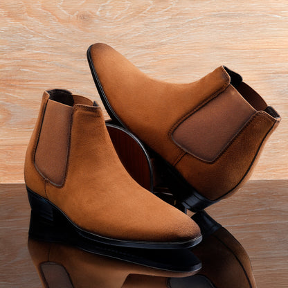 Men's 9CM Hidden Height Increasing Chelsea Boots