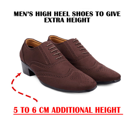 Men’s Elevator Suede Oxford Brogues