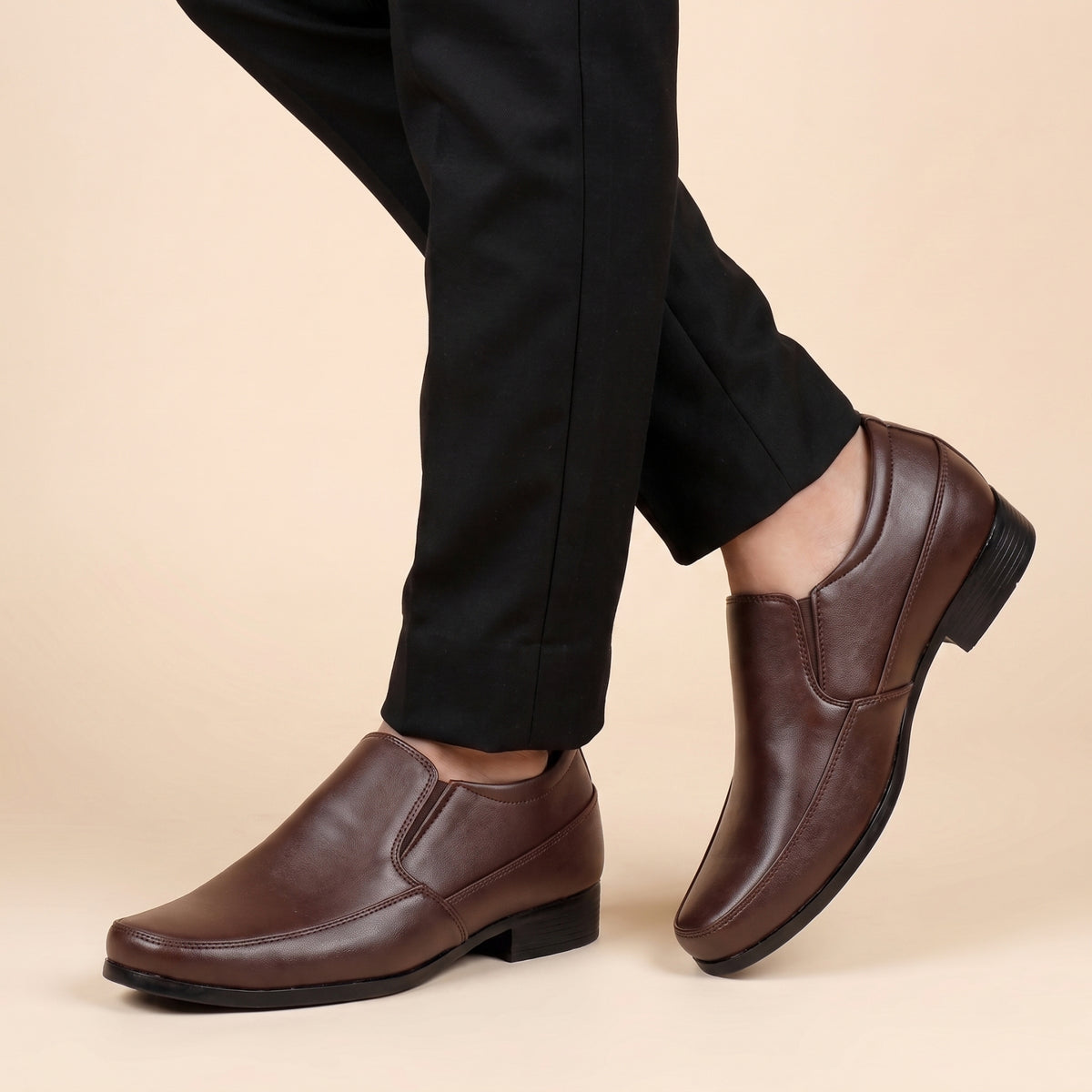 BXXY Mens 3 Inches Hidden Height Increasing Formal Wear Slipon Shoes