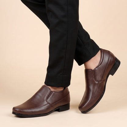 BXXY Mens 3 Inches Hidden Height Increasing Formal Wear Slipon Shoes