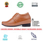 BXXY 9 cm (3.5 Inch) Hidden Height Increasing Dress and Derby Lace-Up Formal Faux Leather Shoes for Men