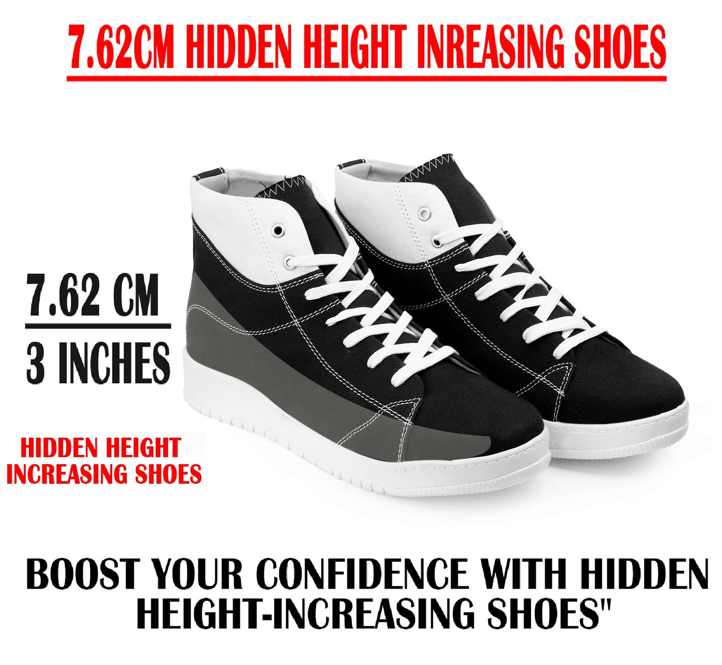 BXXY Modern High Top Sneakers for Men Comfortable Everyday Wear