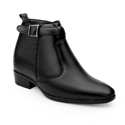 Executive Men’s Elevator Dress Boots – Hidden 9cm Height Boost