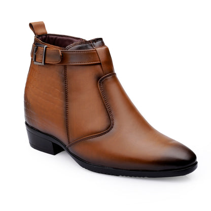 Executive Men’s Elevator Dress Boots – Hidden 9cm Height Boost
