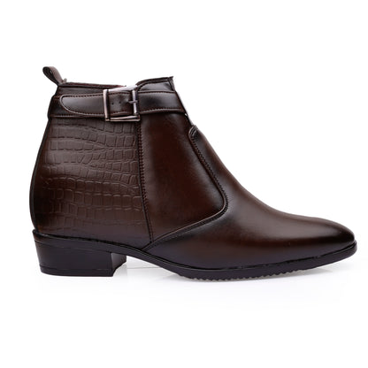 Executive Men’s Elevator Dress Boots – Hidden 9cm Height Boost