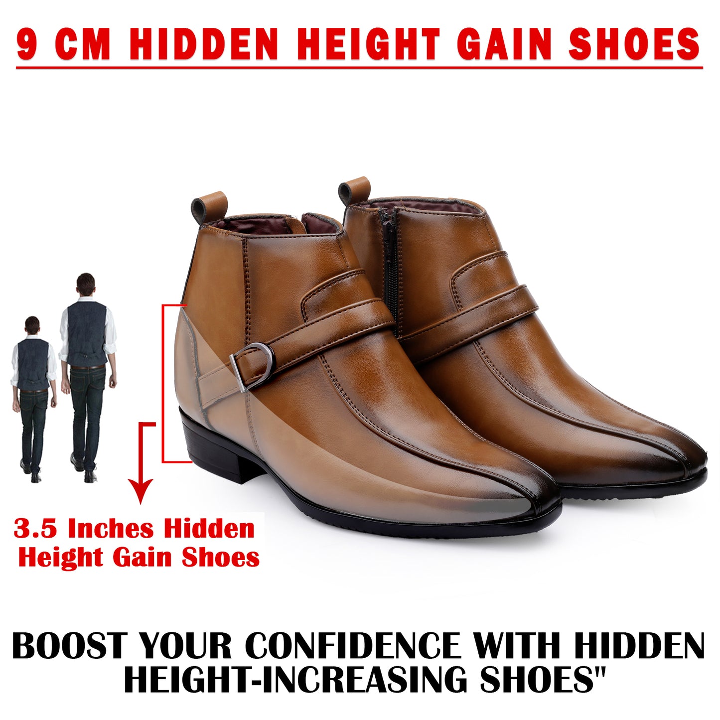 BXXY Elite Hidden Lift Boots Luxury Formal Collection
