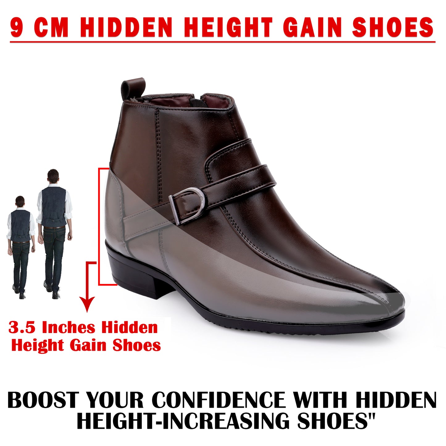 BXXY Elite Hidden Lift Boots Luxury Formal Collection