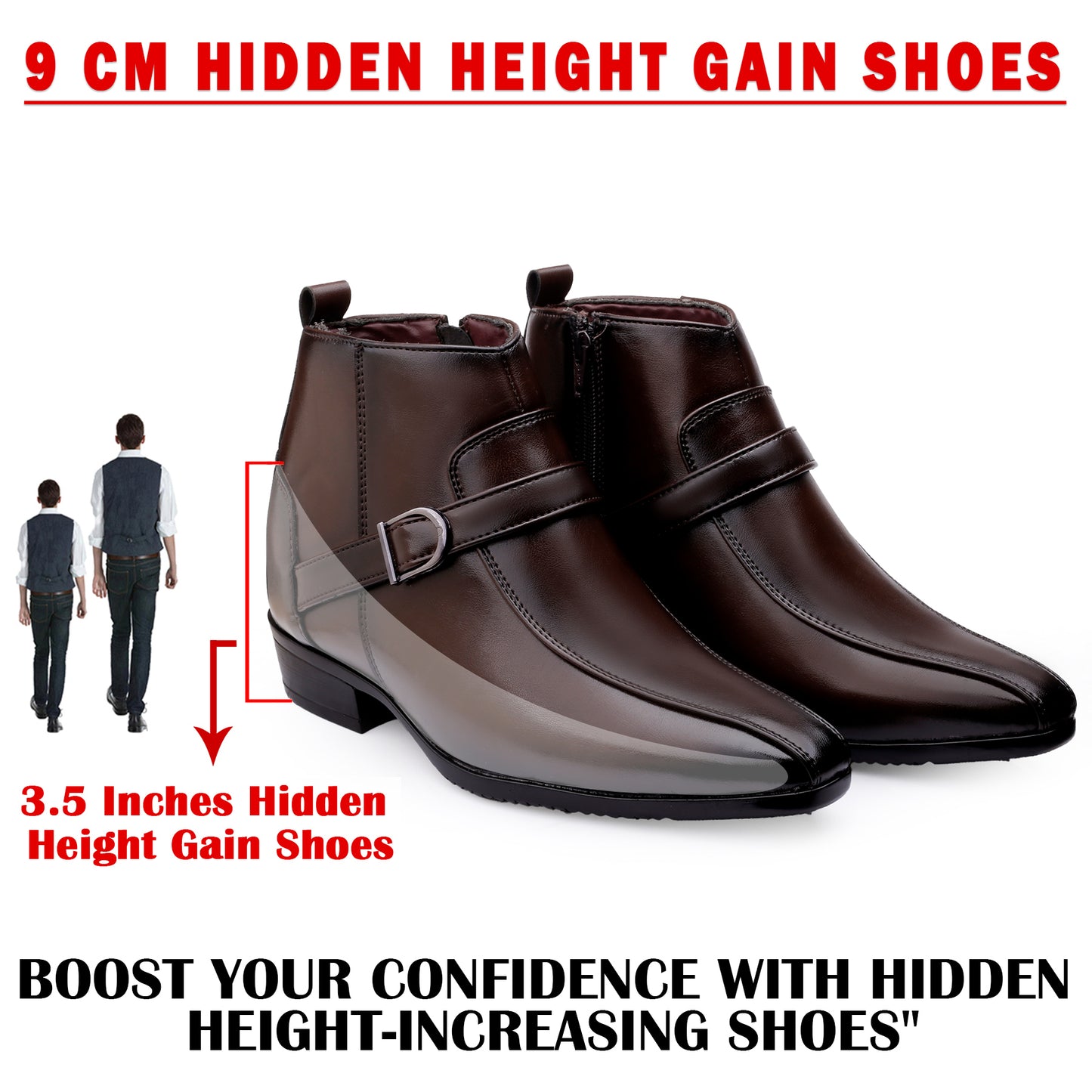BXXY Elite Hidden Lift Boots Luxury Formal Collection