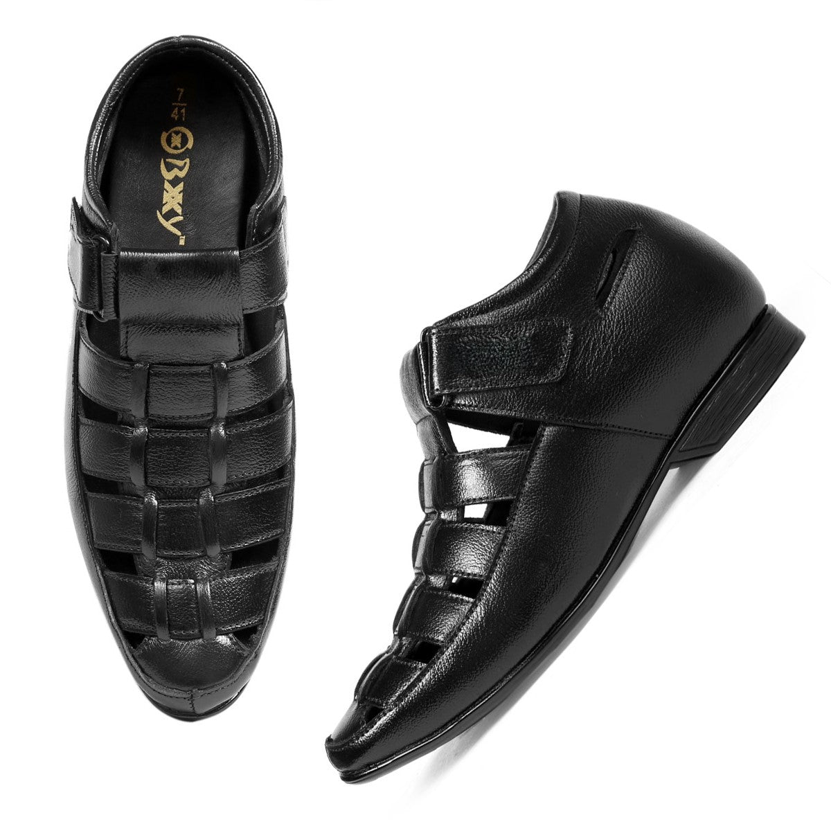 BXXY 3 Inches Height Increasing Casual Roman Sandals Instant Height Gainer shoe for Men