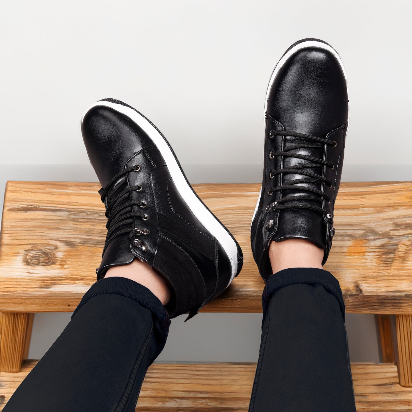 Men's 3.1 Inches Hidden Height Increasing Boots
