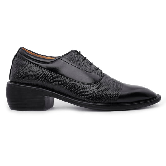 Bxxy Men's Height Increasing Stylish Casual and Formal Wear Lace-Up Shoe