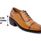 BXXY Men's Height Increasing Fashionable Formal and Casual Wear Lace-Up Shoe