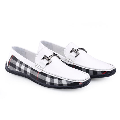 Men's Vegan Leather Fashionable Buckle Loafers for All Seasons