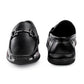 Men's Vegan Leather Fashionable Buckle Loafers for All Seasons