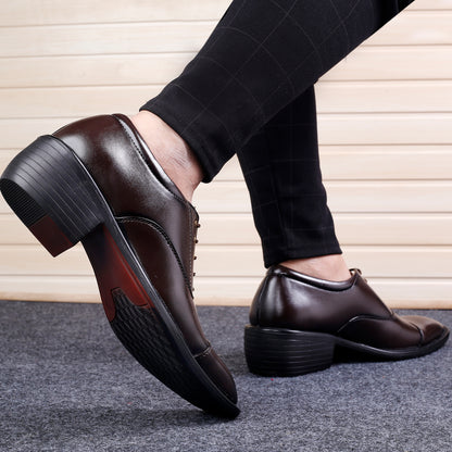 Bxxy Men's Height Increasing Stylish Casual and Formal Wear Lace-Up Shoe