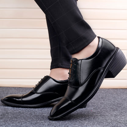 Bxxy Men's Height Increasing Stylish Casual and Formal Wear Lace-Up Shoe