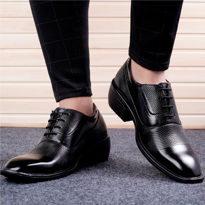 BXXY Men's Height Increasing Stylish Casual and Formal Wear Lace-Up Shoe