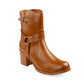 Elegant Black Vegan Ankle Zipper Boots for Women