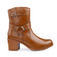Elegant Black Vegan Ankle Zipper Boots for Women