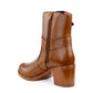 Elegant Black Vegan Ankle Zipper Boots for Women
