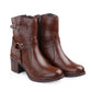 Elegant Black Vegan Ankle Zipper Boots for Women