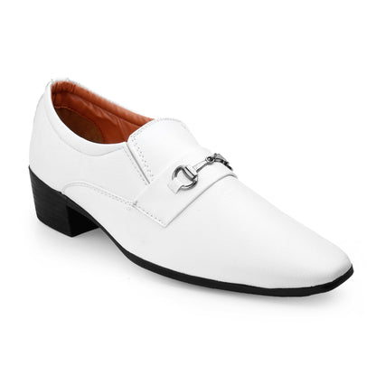 Men's 2 Inch Formal Height Increasing Slip-On Buckle Shoes