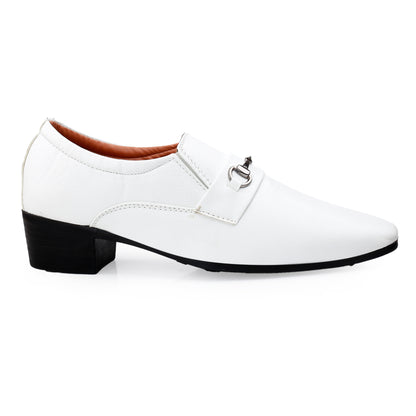 Men's 2 Inch Formal Height Increasing Slip-On Buckle Shoes