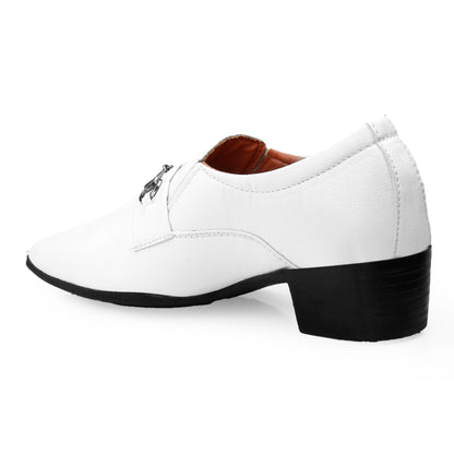 Men's 2 Inch Formal Height Increasing Slip-On Buckle Shoes