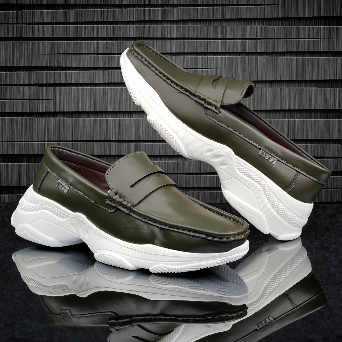 Bxxy's Vegan Leather Stylish Loafers for Men