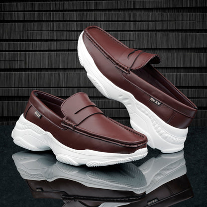 Bxxy's Vegan Leather Stylish Loafers for Men