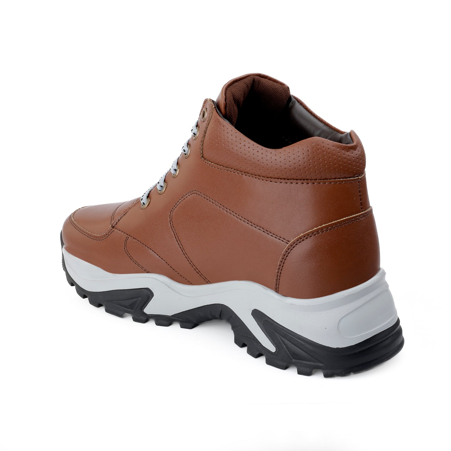 Men's 3 Inch Hidden Height Increasing Stylish Lace-up Boots