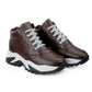 Men's 3 Inch Hidden Height Increasing Stylish Lace-up Boots