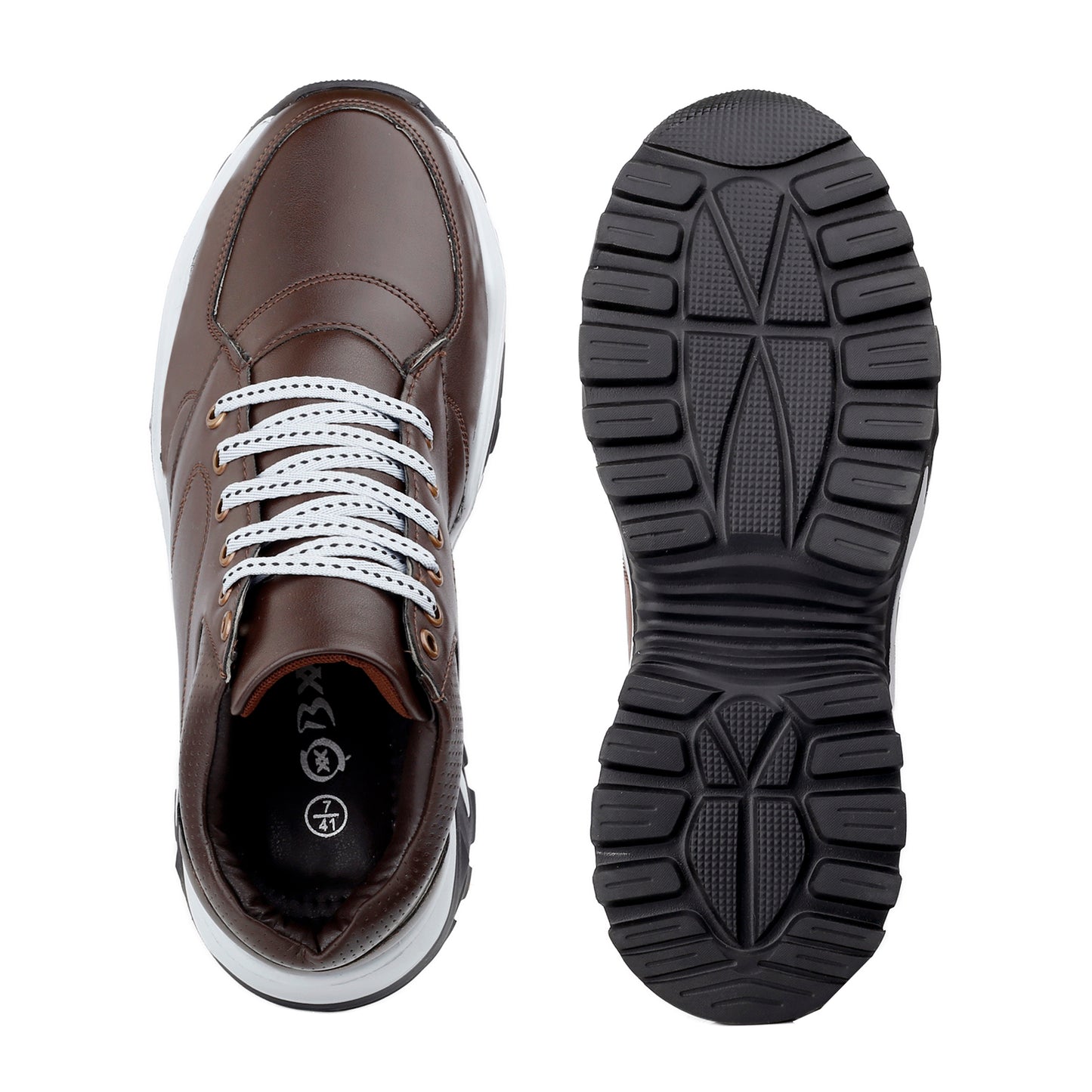 Men's 3 Inch Hidden Height Increasing Stylish Lace-up Boots