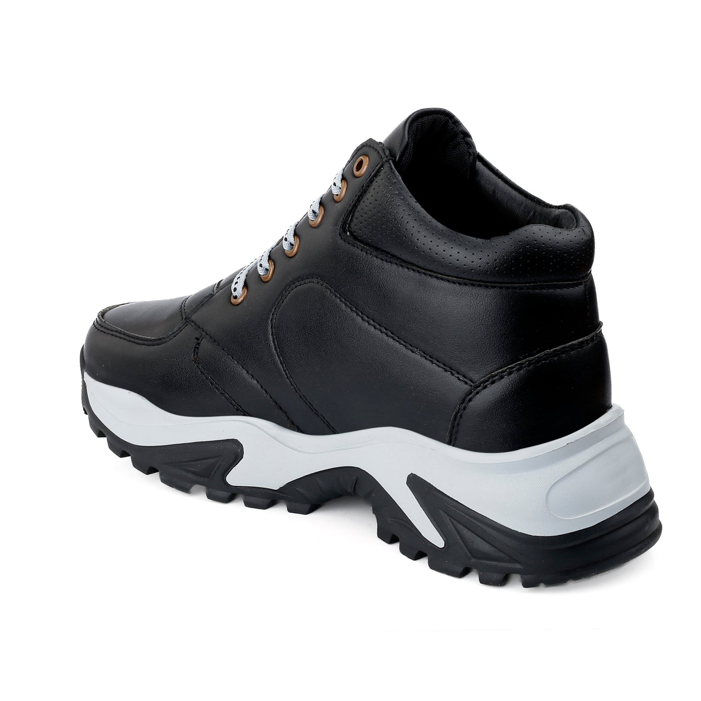 Men's 3 Inch Hidden Height Increasing Stylish Lace-up Boots