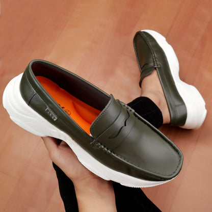 Bxxy's Vegan Leather Stylish Loafers for Men