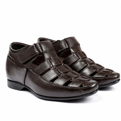 BXXY 3 Inches Height Increasing Casual Roman Sandals Instant Height Gainer shoe for Men