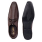Men/s Derby Faux Upper Office And Formal Wear Lace Up Black Shoes
