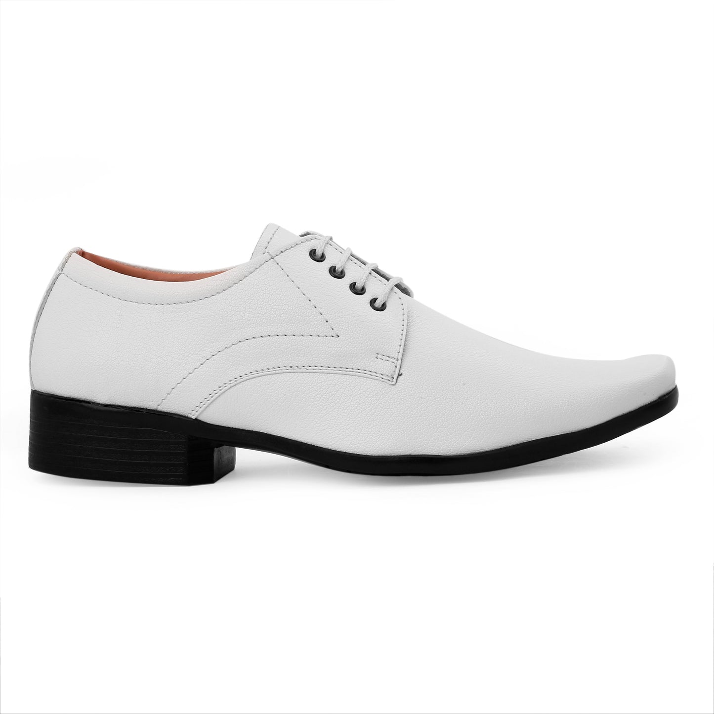 Men/s Formal Derby Faux Upper Office Wear Lace Up Black Shoes