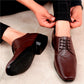 Men/s Formal Derby Faux Upper Office Wear Lace Up Black Shoes