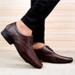 Men/s Formal Derby Faux Upper Office Wear Lace Up Black Shoes