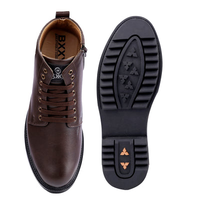 Elevator Boots Brown - 4 Inches (10CM)