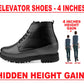 Men's 4 Inch Hidden Height Increasing Elevator Boots