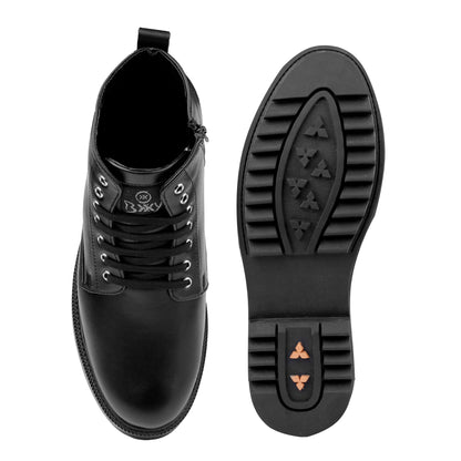 Elevator Boots Black - 4 Inches (10CM)