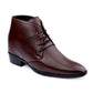 BXXY Men's 3.5 Inch Hidden Height Increasing Tan Formal Lace-up Boot With Faux Material Lace Up For Men